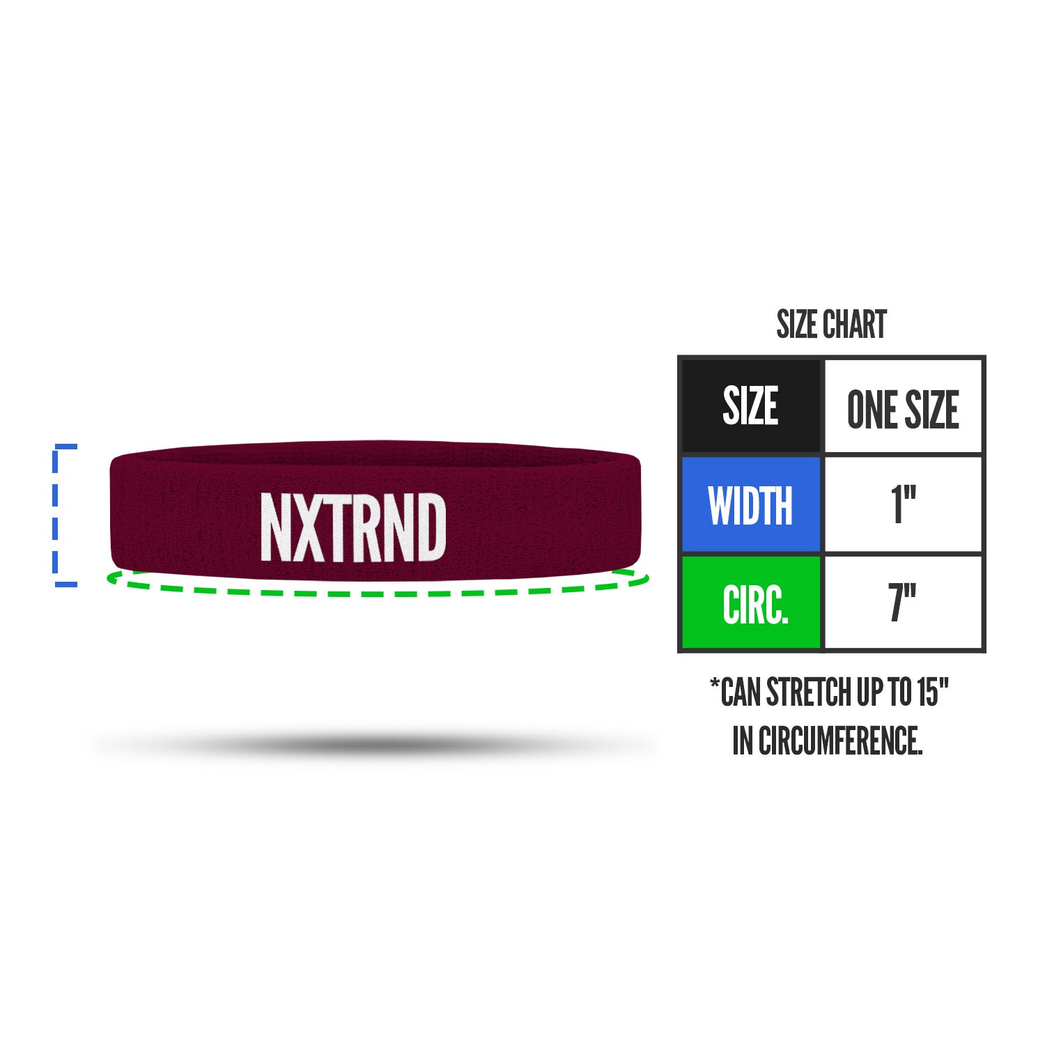 Arm Bands Maroon (1 Pair) - Image 3