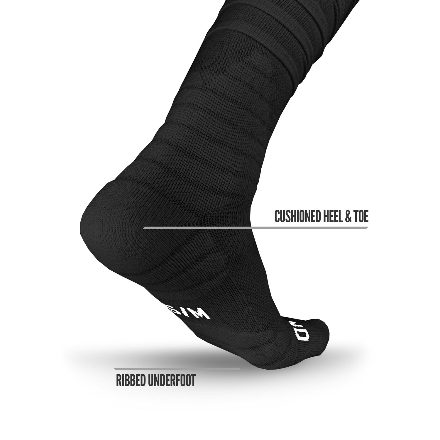 XTD® Scrunch Football Socks Black - Image 5