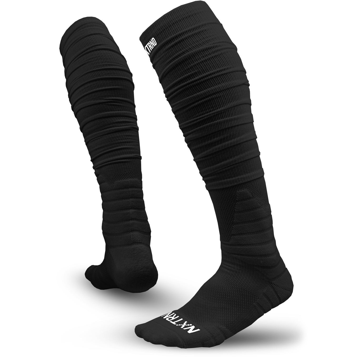 XTD® Scrunch Football Socks Black
