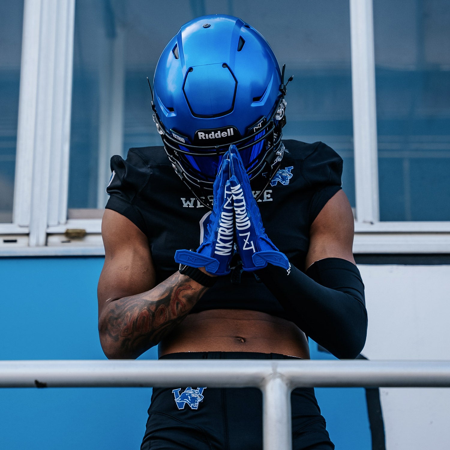 G1® Youth Football Gloves Blue - Image 7