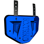   B-PLATE® Football Back Plate Chrome Blue
