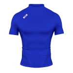   Core Turtleneck Compression Short Sleeve Blue