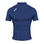   Core Turtleneck Compression Short Sleeve Navy Blue