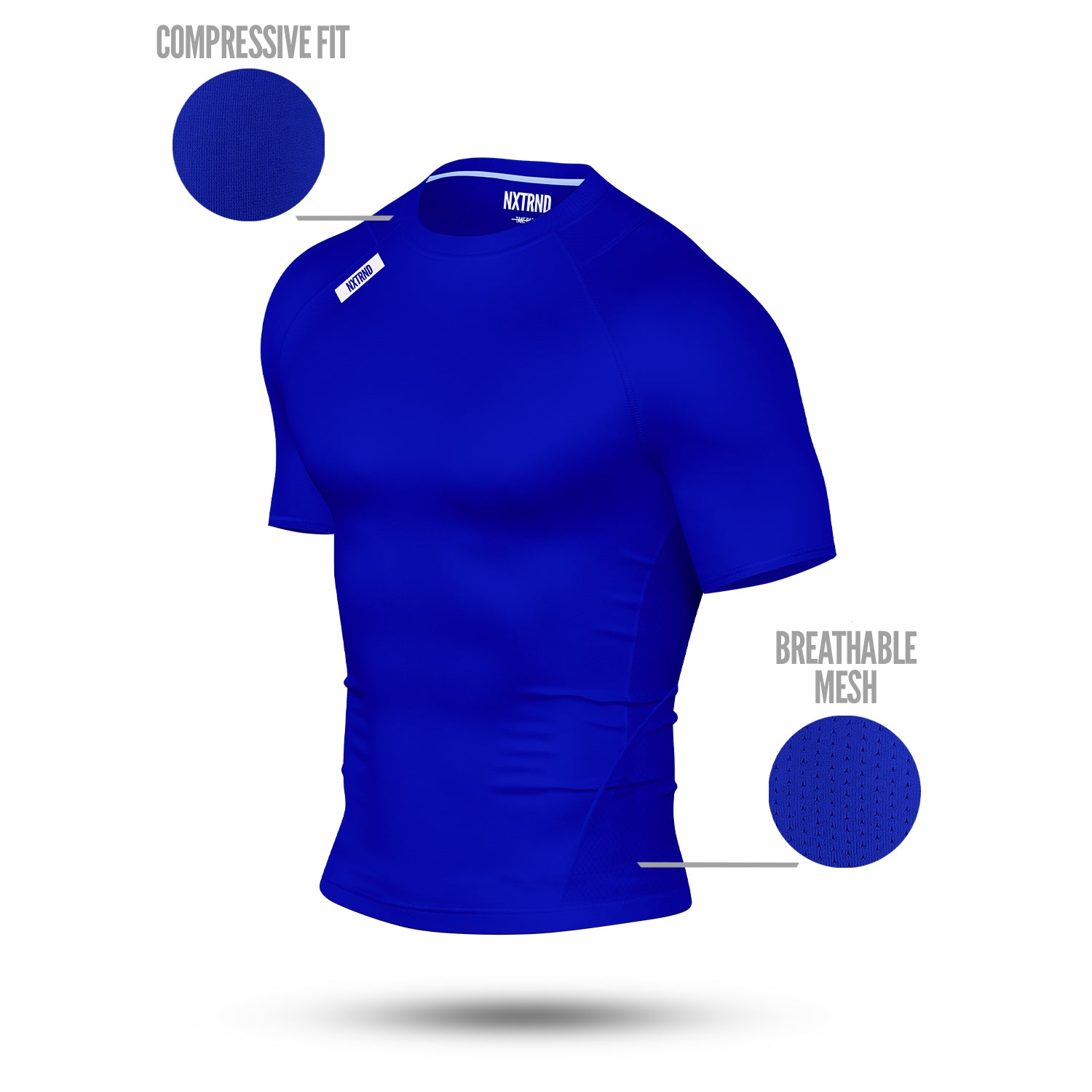 Core Compression Short Sleeve Blue - Image 3
