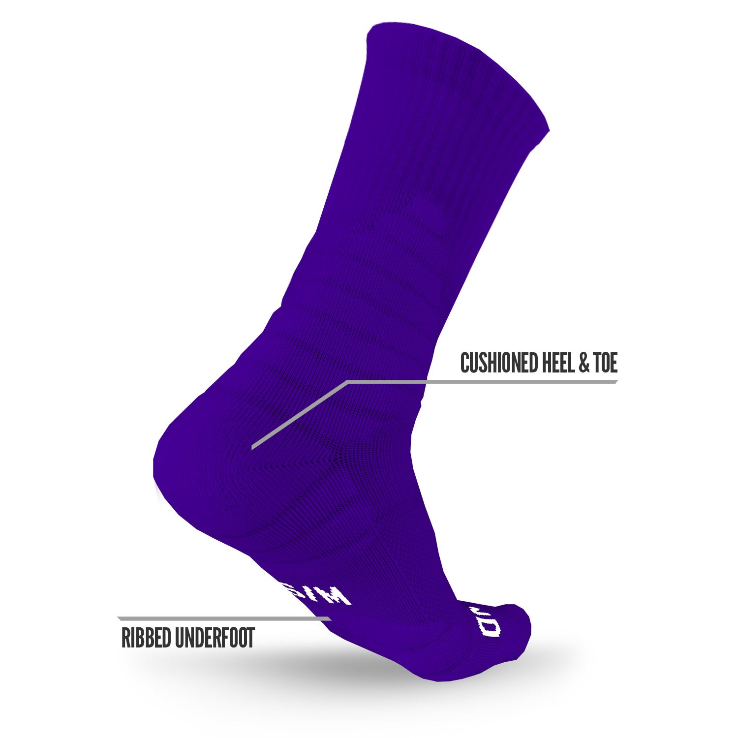 Crew Socks Purple (3-Pairs) - Image 4