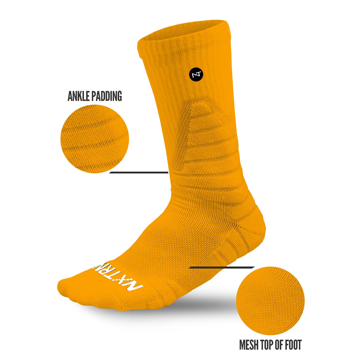 Crew Socks Yellow (3-Pairs) - Image 4