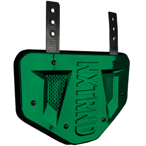  B-PLATE® Football Back Plate Chrome Dark Green