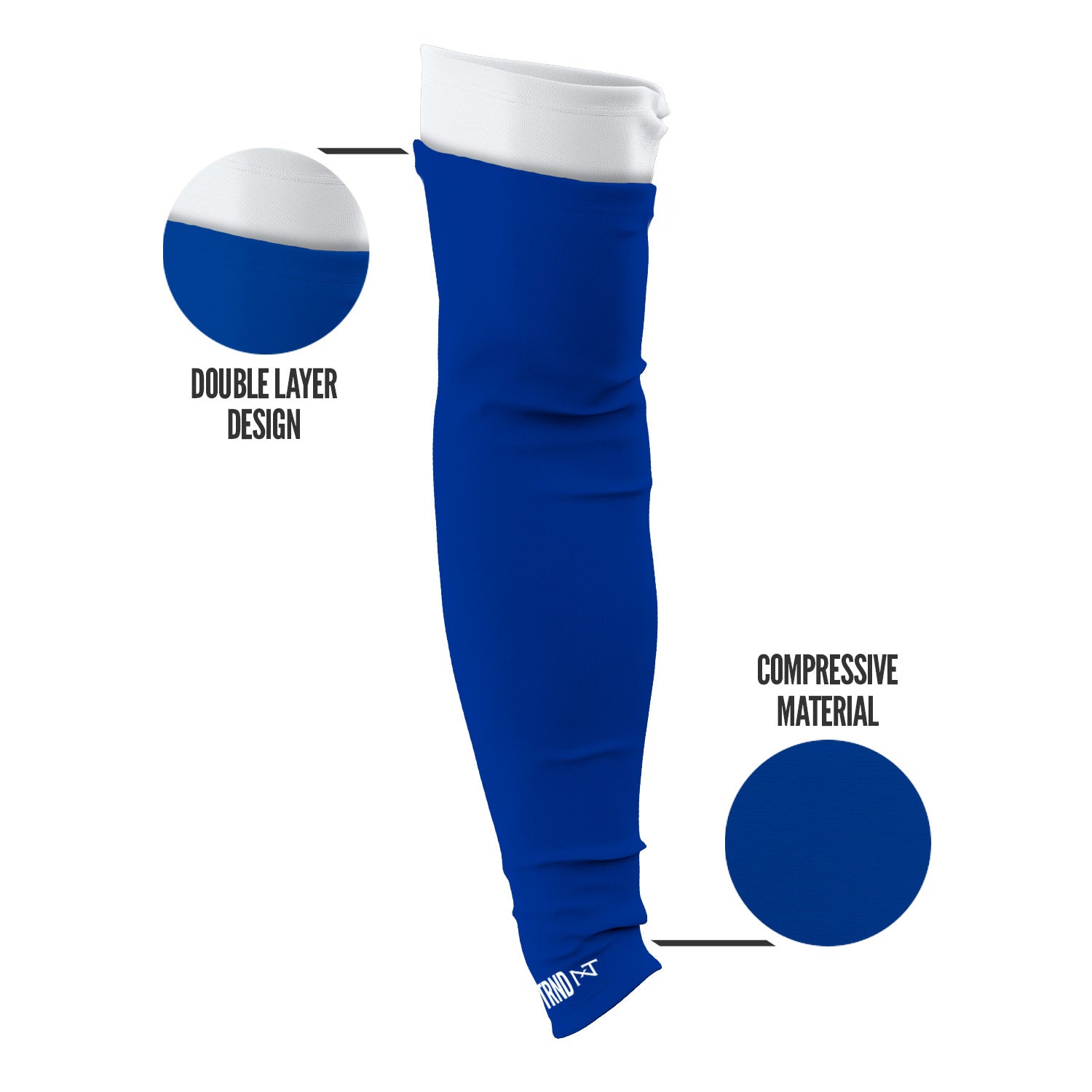 Double Arm Sleeves Blue (1 Pair) - Image 4