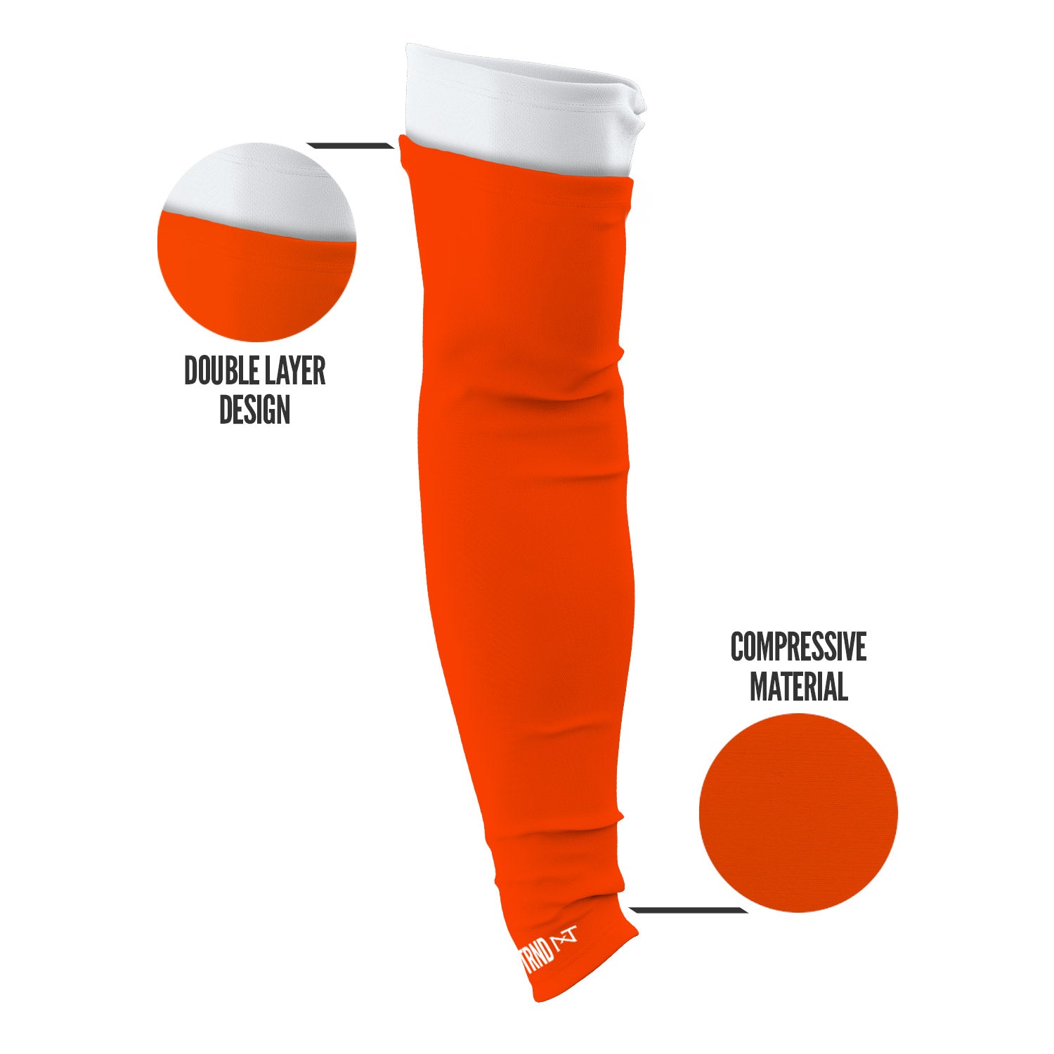 Double Arm Sleeves Orange (1 Pair) - Image 3