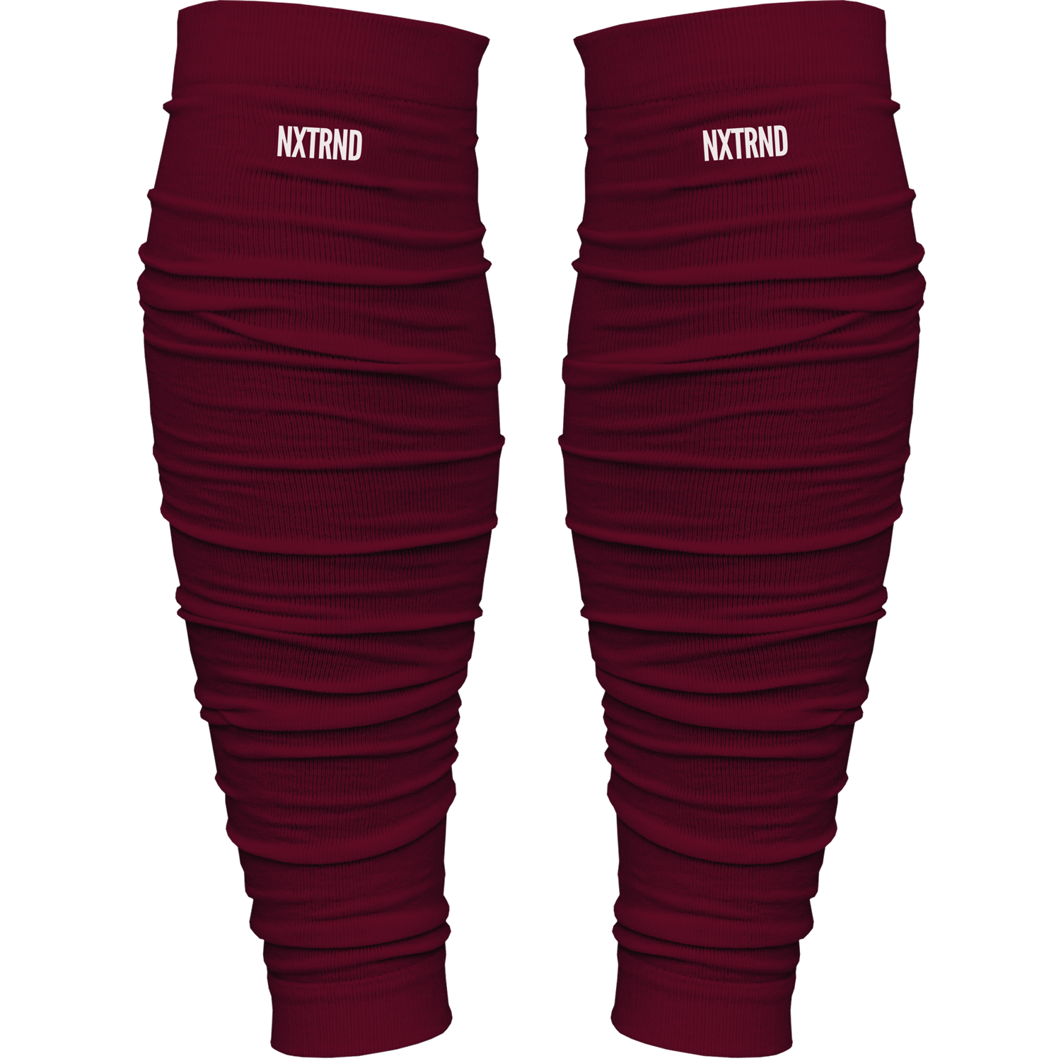 Scrunch Football Leg Sleeves Maroon