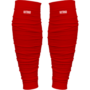   Scrunch Football Leg Sleeves Red