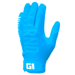   G1® Youth Football Gloves Neon Blue