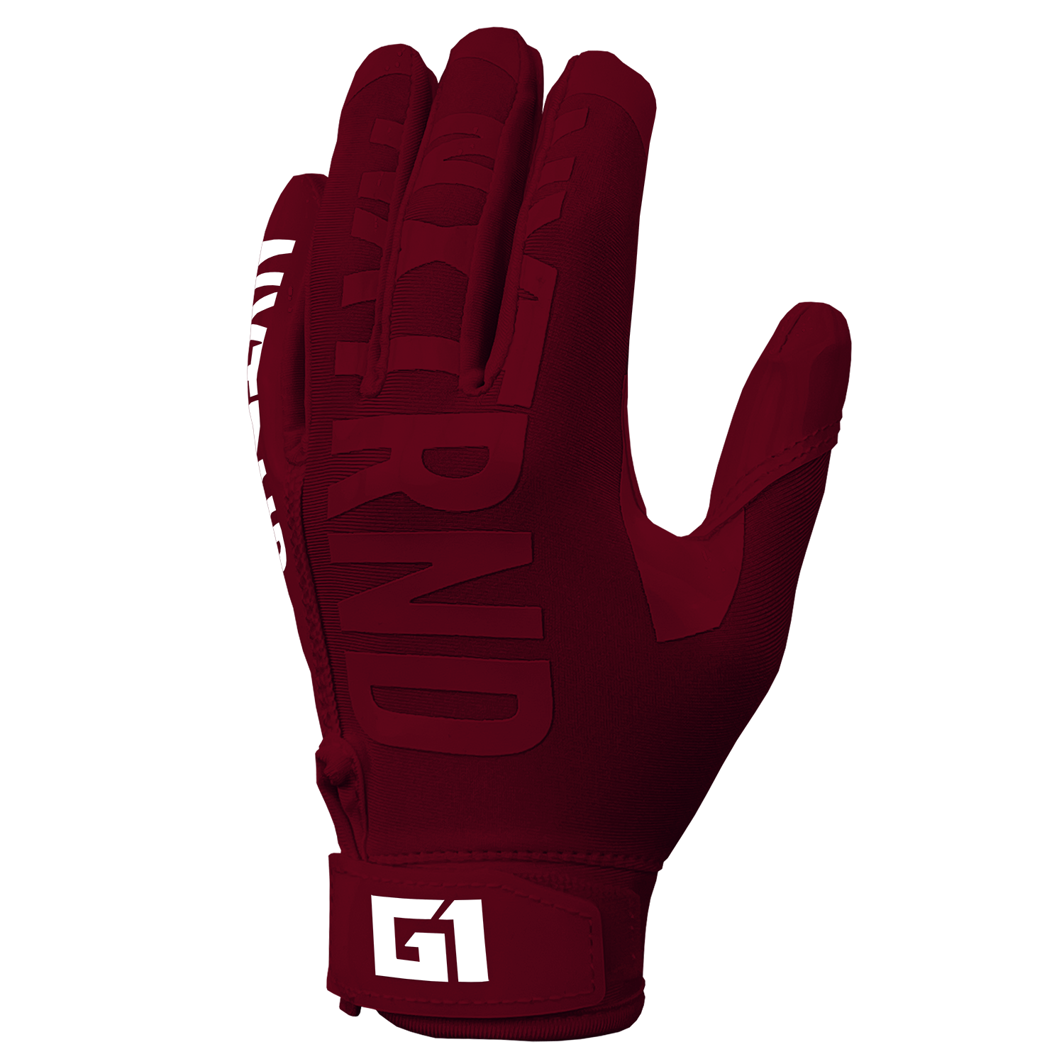 G1® Youth Football Gloves Maroon