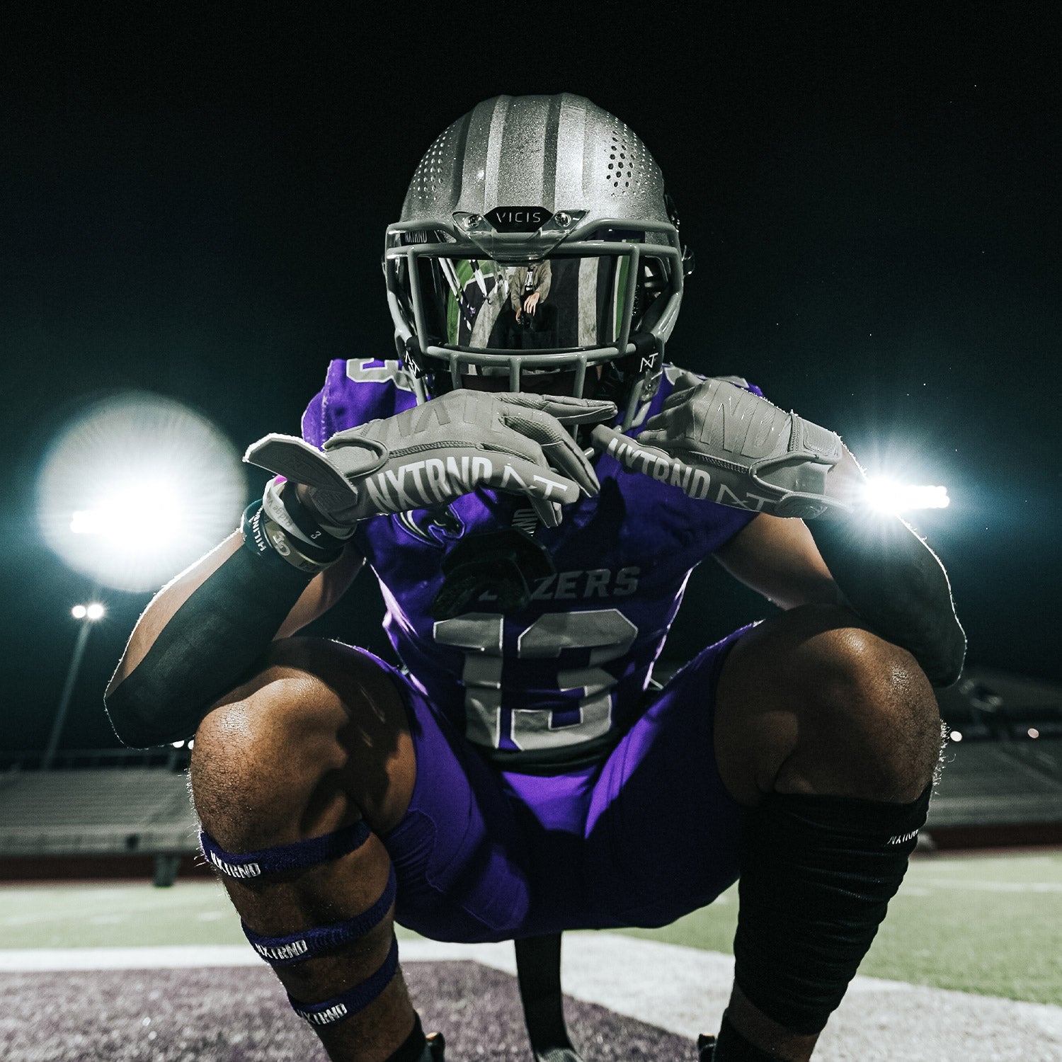 G1® Youth Football Gloves Grey - Image 8