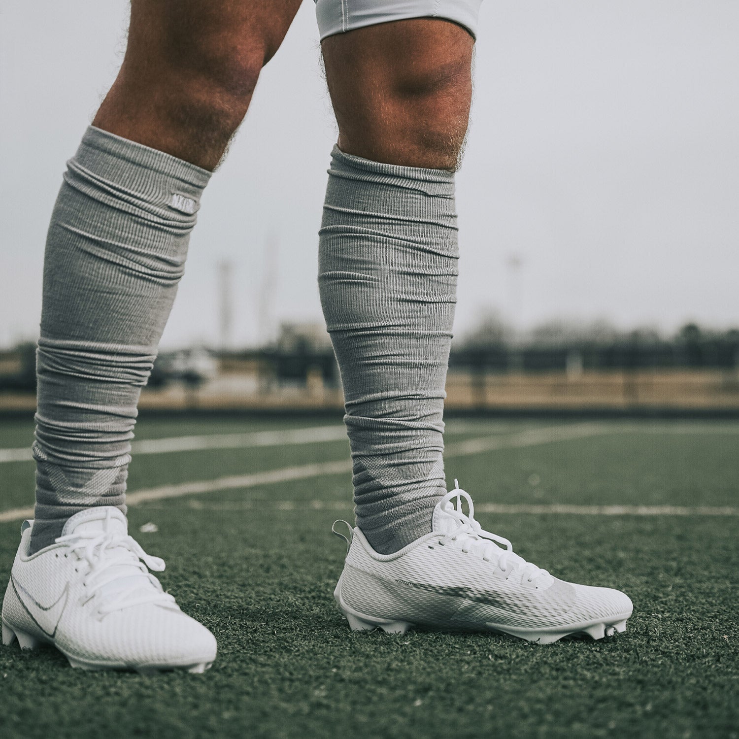 XTD® Scrunch Football Socks Light Grey - Image 2