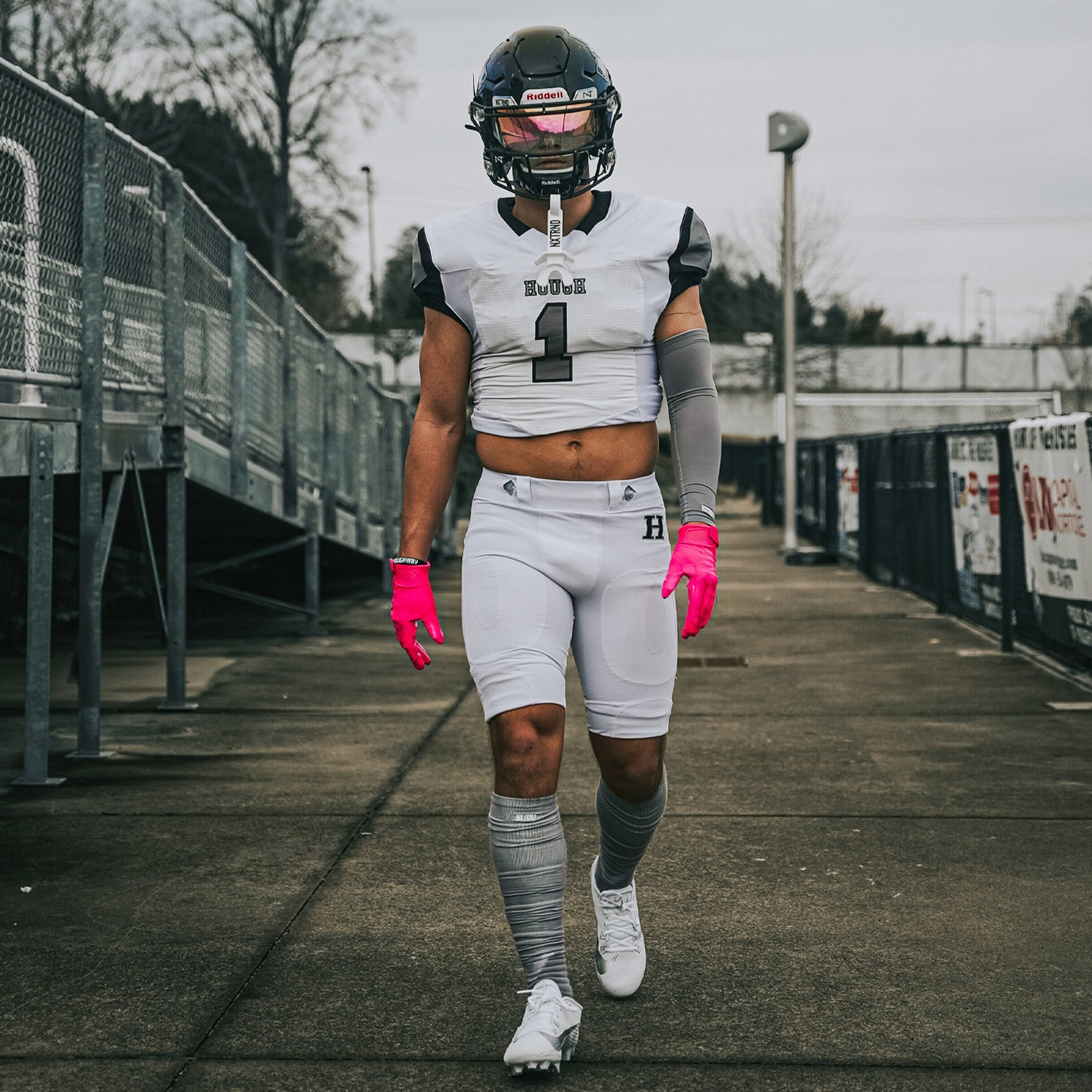 XTD® Scrunch Football Socks Light Grey - Image 6