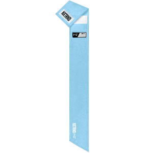   Streamer Football Towel Columbia Blue