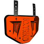   B-PLATE® Football Back Plate Chrome Orange