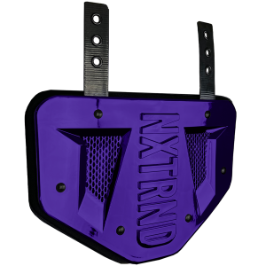   B-PLATE® Football Back Plate Chrome Purple