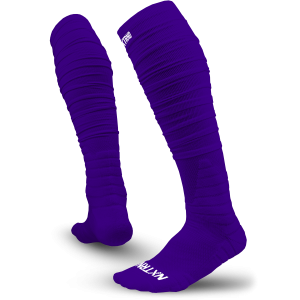   XTD® Scrunch Football Socks Purple