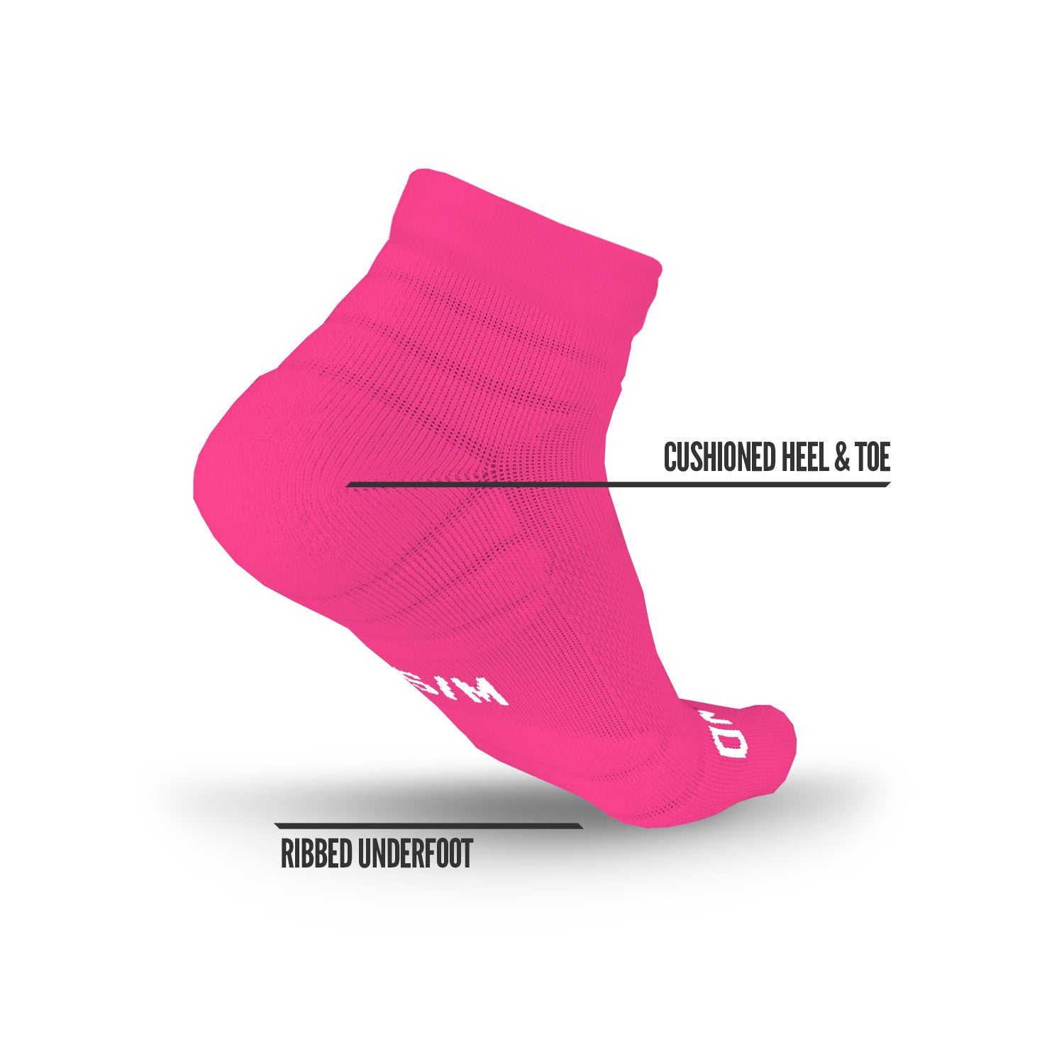 Quarter Socks Pink (3-Pairs) - Image 4