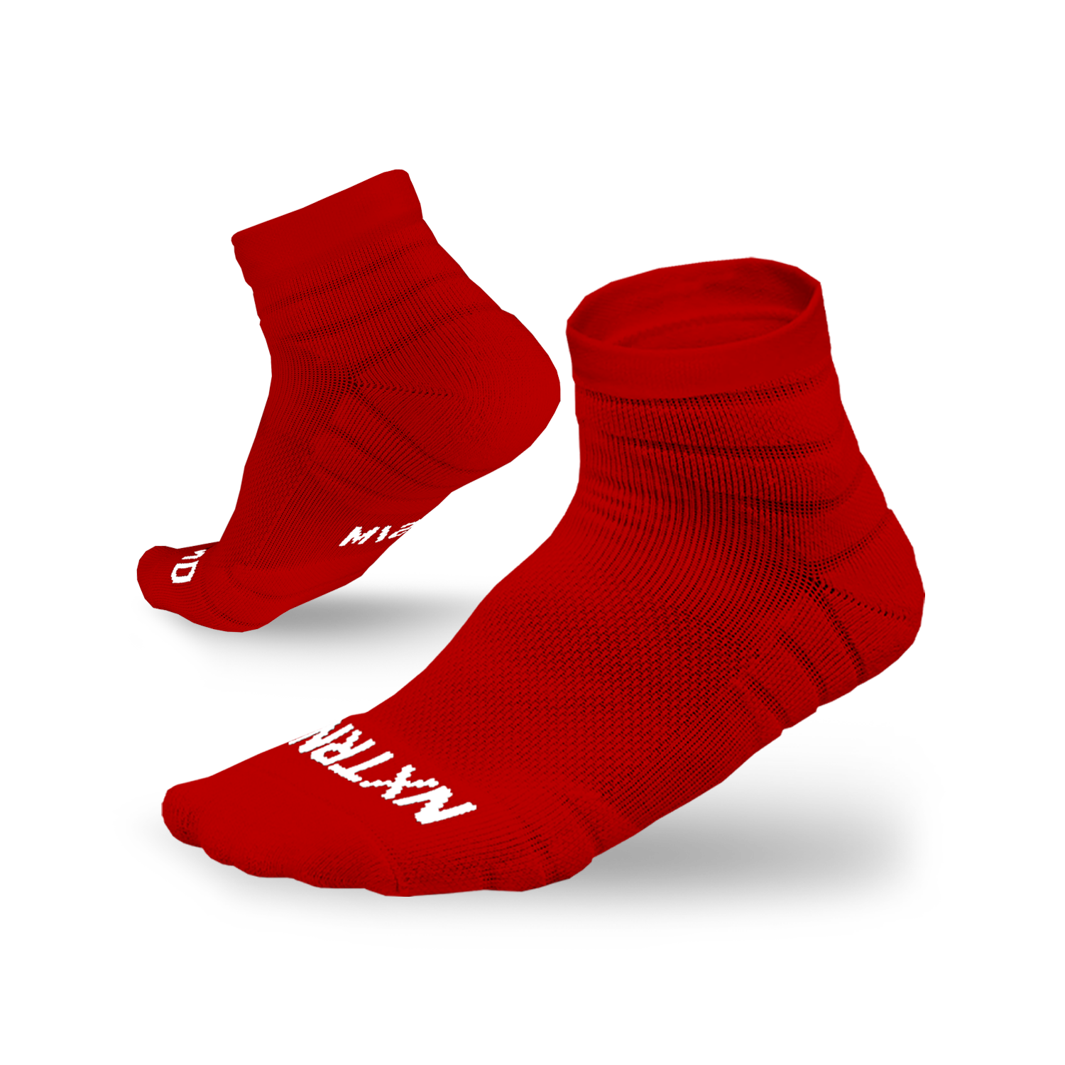 Quarter Socks Red (3-Pairs)