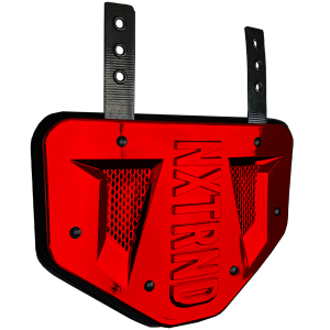   B-PLATE® Football Back Plate Chrome Red