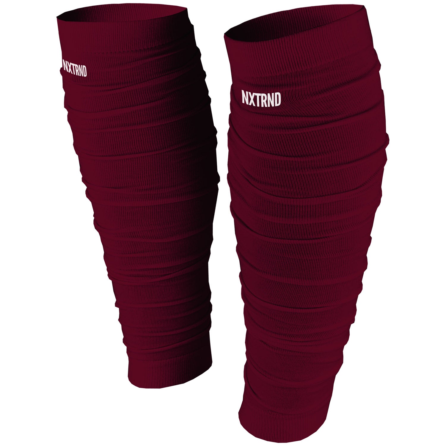 Scrunch Football Leg Sleeves Maroon - Image 4