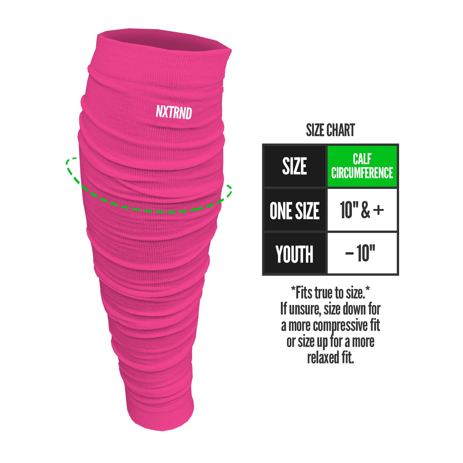 Scrunch Football Leg Sleeves Pink - Image 2