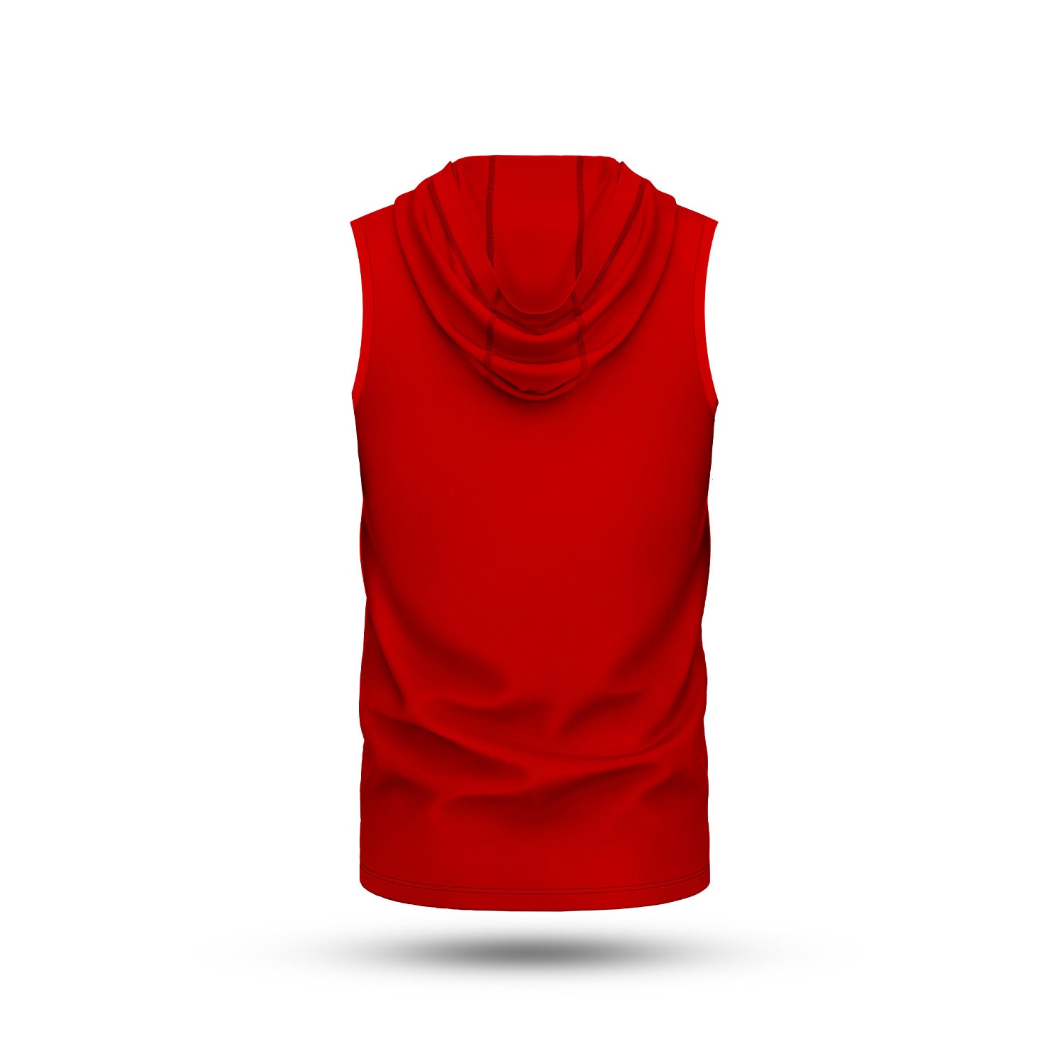 Team Lightweight Sleeveless Hoodie Red - Image 4