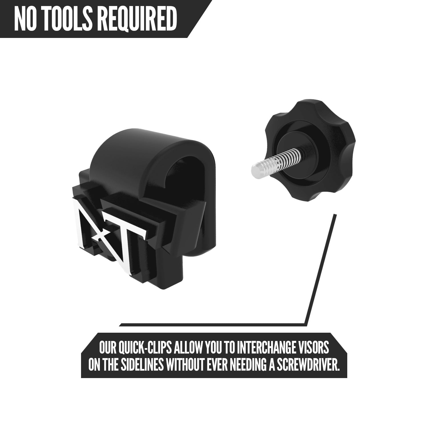 VZR3® Football Visor Clear Red - Image 5